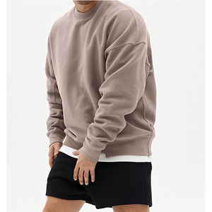 Custom logo printPlus size drop shoulder <b>hoodies</b> <b>plain</b> heavy weight Long Sleeve Man's Sweatshirt Cheap price from Bangladesh - Product Image 2