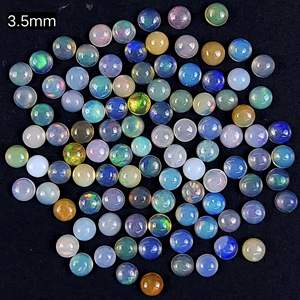 โอปอลธรรมชาติจากรัฐราชสถาน ทรงหลังเบี้ย/ทรงไข่/ทรงผสม ขนาดผสม สำหรับทำเครื่องประดับแฮนด์เมด - Product Image 4