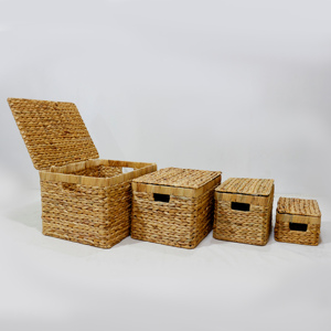 Artex Dong Thap Handmade Foldable <b>Wicker</b> Laundry Basket with Handles Collapsible Storage <b>Hamper</b> for Clothes & Baby Gifts - Product Image 6