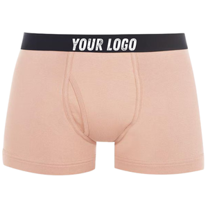 Factory Price 3-Pack <b>Men's</b> Cotton Boxer Briefs Custom Logo Wholesale <b>Underwear</b> Elastic Waistband Disposable OEM/ODM Service - Product Image 3