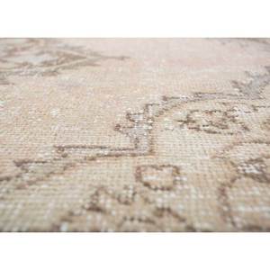 พรมขนสัตว์ถักมือสไตล์วินเทจ สีเบจและสีน้ำตาล ลายเหรียญแบบนามธรรม รูปทรงสี่เหลี่ยมผืนผ้า สำหรับห้องนั่งเล่นหรือทางเดินในบ้าน สินค้าใหม่ - Product Image 3