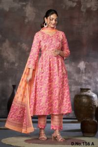 New Launched Pure 60/60 coton avec Handwork et dupatta Kurtis set for women vente en ligne - Product Image 4