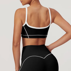 Summer <b>Women's</b> <b>Plus</b> <b>Size</b> Sports Bra High Strength <b>Tight</b> Medium Support Quick Drying Breathable Lightweight Yoga Gym Front Logo - Product Image 3