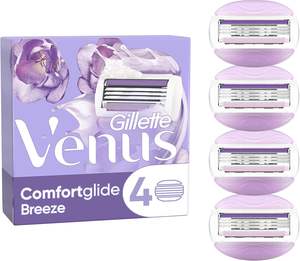 Gillette Venus ComfortGlide Breeze-Cuchillas de afeitar para mujer, paquete de 4 recambios de cuchillas de afeitar, Lubrastrip con un toque de aceites botánicos - Product Image 6