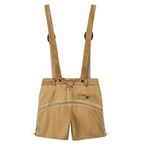 Auténticos Pantalones Cortos Bávaros Personalizados con Bordado y Tirantes Ajustables de Lona para el Oktoberfest - Product Image 6