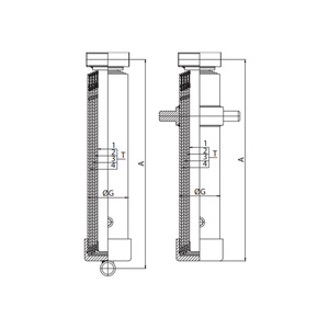 MUSTAFA UYSAL UYS-111590 Industrial Telescopic <b>Hydraulic</b> <b>Cylinder</b> Cold Drawn Steel Tube 15 Ton Capacity 4 Stage 2920mm Stroke - Product Image 4