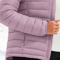 Blouson d'hiver matelassé respirant en peau de mouton véritable pour femme, grande taille, avec fermeture éclair, couleur unie, haute qualité