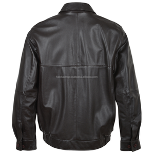 Chaquetas sueltas de piel de oveja para hombre, venta al por mayor, piel auténtica - Product Image 5