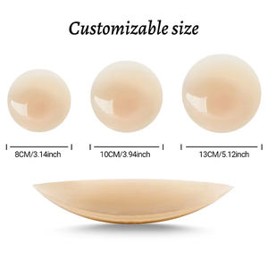 Nouvel arrivage de cache-tétons en silicone ultra-mince <span class=keywords><strong>sans</strong></span> couture perforé invisible jetable Pasties <span class=keywords><strong>sans</strong></span> bretelles dos nu Style sexy - Product Image 6