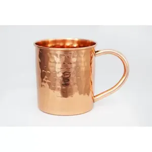 Taza de metal de acero de cobre y tazas de café con asas Tazas Cerveza Moscú Mula Taza de cobre de bronce y taza de cóctel - Product Image 3