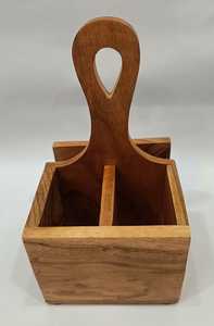 Moderno y Duradero Organizador de Madera para Condimentos, Exhibidor de Mesa para Hogar y Bar, Soporte para Cucharas, de Una Sola Capa, para Sala de Estar - Product Image 2