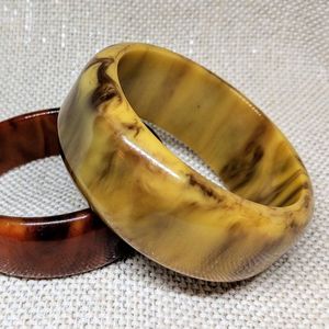 Bracelet en résine de bloc de couleur-Conception d'ange écologique faite à la main avec motif de modèle pour la vente au détail de mode - Product Image 3