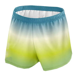 Short de bain pour hommes respirant en gros conception personnalisée déchets élastiques avec cordon de serrage courte longueur - Product Image 6