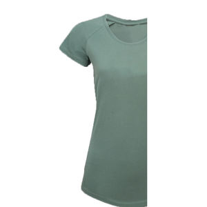 Nouveau T-shirt personnalisé pour femme, col rond, manches courtes, uni, anti-rides, en polaire écologique, respirant, gaufré - Product Image 6