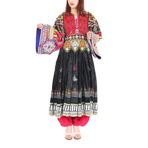 Meilleure vente Robe de qualité supérieure de style afghan pour femmes pour les fêtes de mariage décorée de paillettes de dentelle de diamants - Product Image 1