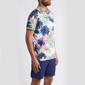 Chemise de golf tricotée à séchage rapide de haute qualité performance d'évacuation impression par sublimation numérique complète solide pour les chemises de sport polo - Product Image 3