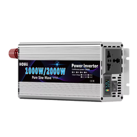 Convertisseur de courant HOULI à onde sinusoïdale pure 48V 2000W monophasé, transformateur 12 220V, entrée voiture 12V 24V 48V 60V 50/60 Hz, convertisseur OEM