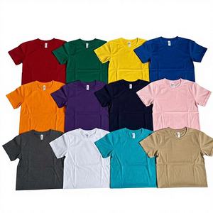 Camiseta de Alta Calidad 100% Algodón, Lisa, Estilo Urbano, Cuello Redondo, Talla Grande, con Logotipo Personalizado, Manga Corta, Informal - Product Image 1