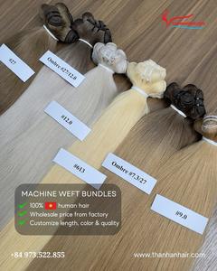 Venta al por mayor precio de fábrica hueso recto trama muchos colores pelo 100% extensiones de cabello vietnamita de alta calidad - Product Image 5