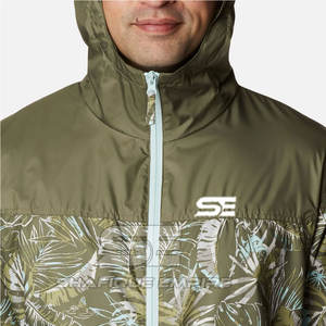 Vente en gros Veste coupe-vent d'extérieur pour hommes Vêtements décontractés Veste coupe-vent imperméable et respirante - Product Image 4