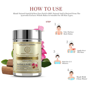 Khadi Natural Sandal & Rose Face Pack -50g - Product Image 5