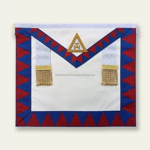 Delantal de piel de cordero Masónico de Royal Arch | Delantal hecho a mano con ribete dorado | Fabricante personalizado de Freemason Regalia Pakistán - Product Image 4