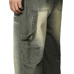 กางเกงยีนส์ขาดแบบแฟชั่นสไตล์ใหม่สำหรับ2025กางเกงยีนส์ทรงตรงทรงหลวมใส่สบายบริการ OEM - Product Image 6