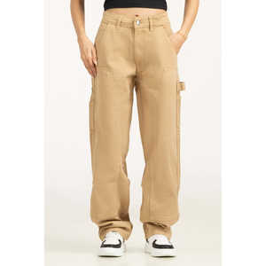 Pantalon cargo en toile taille haute pour femme, respirant, sexy, coupe large, technique froissée, taille XL, décontracté, automne WM-NDJ-SS25-002 - Product Image 4