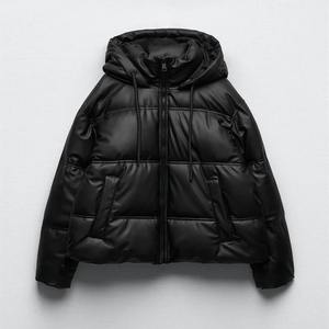 Femmes hiver épaissi neige à capuche Parka longue fermeture éclair support Nylon veste décontracté chaud manteau manches longues imprimé cuir alpin - Product Image 6