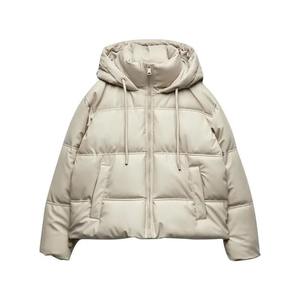 Femmes hiver épaissi neige à capuche Parka longue fermeture éclair support Nylon veste décontracté chaud manteau manches longues imprimé cuir alpin - Product Image 1