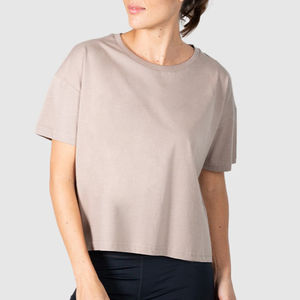 T-shirt de sport pour femmes très demandé avec logo personnalisé en gros T-shirts de sport pour femmes surdimensionnés au meilleur prix - Product Image 6