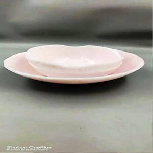 Bol en résine de forme ovale, poli, vaisselle décorative, écologique, origine Uttar Pradesh, passe au lave-vaisselle, usage domestique - Product Image 3