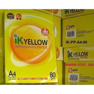 Papier copie A4 IK Yellow White 450s 80gsm, 1 carton (10 rames) (450 feuilles/rame) - Product Image 2