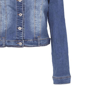 Wholesale Distressed Comfortable <b>Women</b> Denim Jackets / Custom OEM <b>Women's</b> Denim Jackets With Your Own Logo Design - Product Image 5