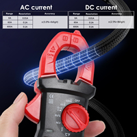 Pince ampèremétrique AC/DC haute performance |   Pince ampèremétrique sans contact et multimètre pour électriciens, techniciens CVC et usage domestique (OEM)