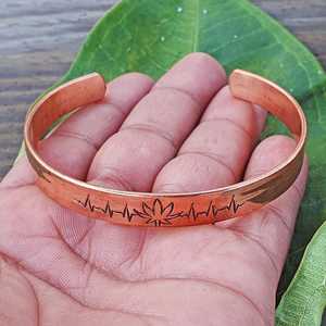 <b>Pure</b> <b>Copper</b> Design Cuff <b>Bracelet</b> Handmade <b>Copper</b> Banglel Handmade Nepal Solid <b>Copper</b> Cuff <b>Bracelet</b> Men's or Women's - Product Image 5