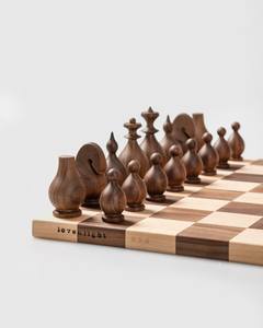 ชุดหมากรุกไม้แบบกำหนดเองใช้งานได้จริงอัจฉริยะหรูหราเกมหมากรุกขนาดใหญ่เกมกระดานพับได้ - Product Image 6