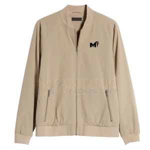 Chaqueta Bomber para Hombre con Estilo y Logotipo Personalizados, Chaqueta Bomber Informal de Alta Calidad para Hombre, Tallas Grandes - Product Image 1