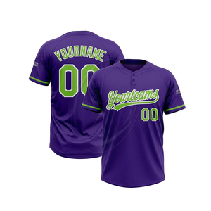 Équipe personnalisée hommes adultes Softball uniformes deux boutons pull maillots de Softball perlé en vrac maillots de Baseball vêtements de sport pour - Product Image 1