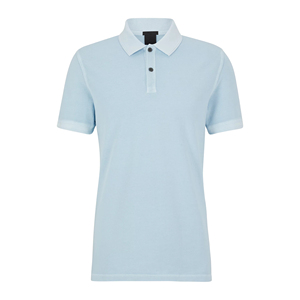 เสื้อยืดโปโลผู้ชายแบบแห้งเร็วสำหรับผู้หญิงเสื้อโปโลปักลายสีขาวดำผ้าฝ้ายโพลีเอสเตอร์แขนสั้นลายสีพื้น - Product Image 3