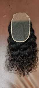 6X6ปิดลูกไม้โปร่งแสง HD ผมหยิกเป็นลอนธรรมชาติสีธรรมชาติอินเดียปิดลูกไม้ที่ดีที่สุดพร้อมส่ง - Product Image 6