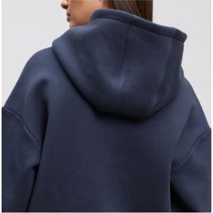 เสื้อฮู้ดดี้ทรงหลวมสำหรับผู้หญิง ผ้าฟลีซ 100% ผ้าฝ้าย สวมใส่สบาย แฟชั่นทันสมัย ราคาส่งถูก - Product Image 4