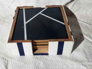 Posavasos de madera maciza posavasos de madera de forma redonda posavasos de madera tamaño personalizado precio barato con venta - Product Image 5