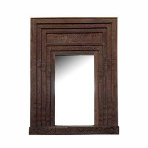 Marco de fotos de diseño grabado de madera de Acacia hecho a mano de alta calidad - Product Image 1