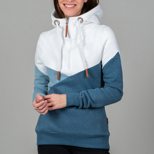 ผู้ผลิต OEM เสื้อฮู้ดดี้แบบมีกระเป๋า ปักโลโก้ตามสั่ง เสื้อสเวตเชิ้ตผู้หญิง งานปักคุณภาพพรีเมียม เนื้อผ้าหนา 500 GSM สำหรับผู้หญิง - Product Image 1