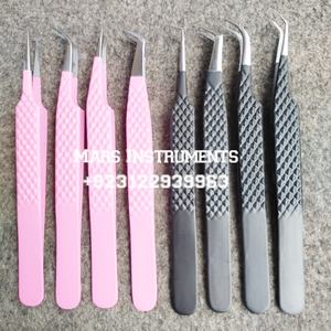 Pince à épiler en acier inoxydable japonais avec pointe pointue pour une prise en main parfaite ne glisse jamais les cils - Product Image 1