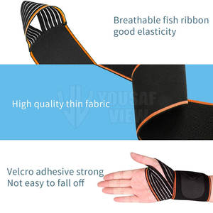 สายรัดข้อมือยกน้ำหนักปรับได้โลโก้ออกแบบได้ตามต้องการ - Product Image 4