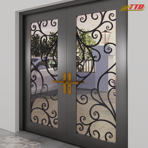 Puertas de entrada frontal de hierro y acero modernas, impermeables y estéticamente atractivas con un rendimiento duradero para el hogar - Product Image 3