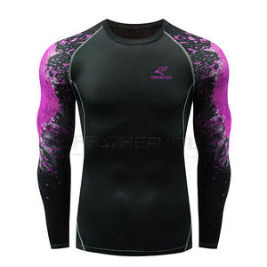 Ropa de gimnasio transpirable Rash Guard Fight Training Gear Rash Guard Alta calidad Nuevo estilo Hombres Rash Guard - Product Image 1