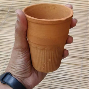 50ml Terracotta Glass Mugs Mexican Cantaritos Kulhad Chai Tea Coffee <b>Cups</b> Eco-Friendly Lead Free Afternoon Tea From India - Product Image 1